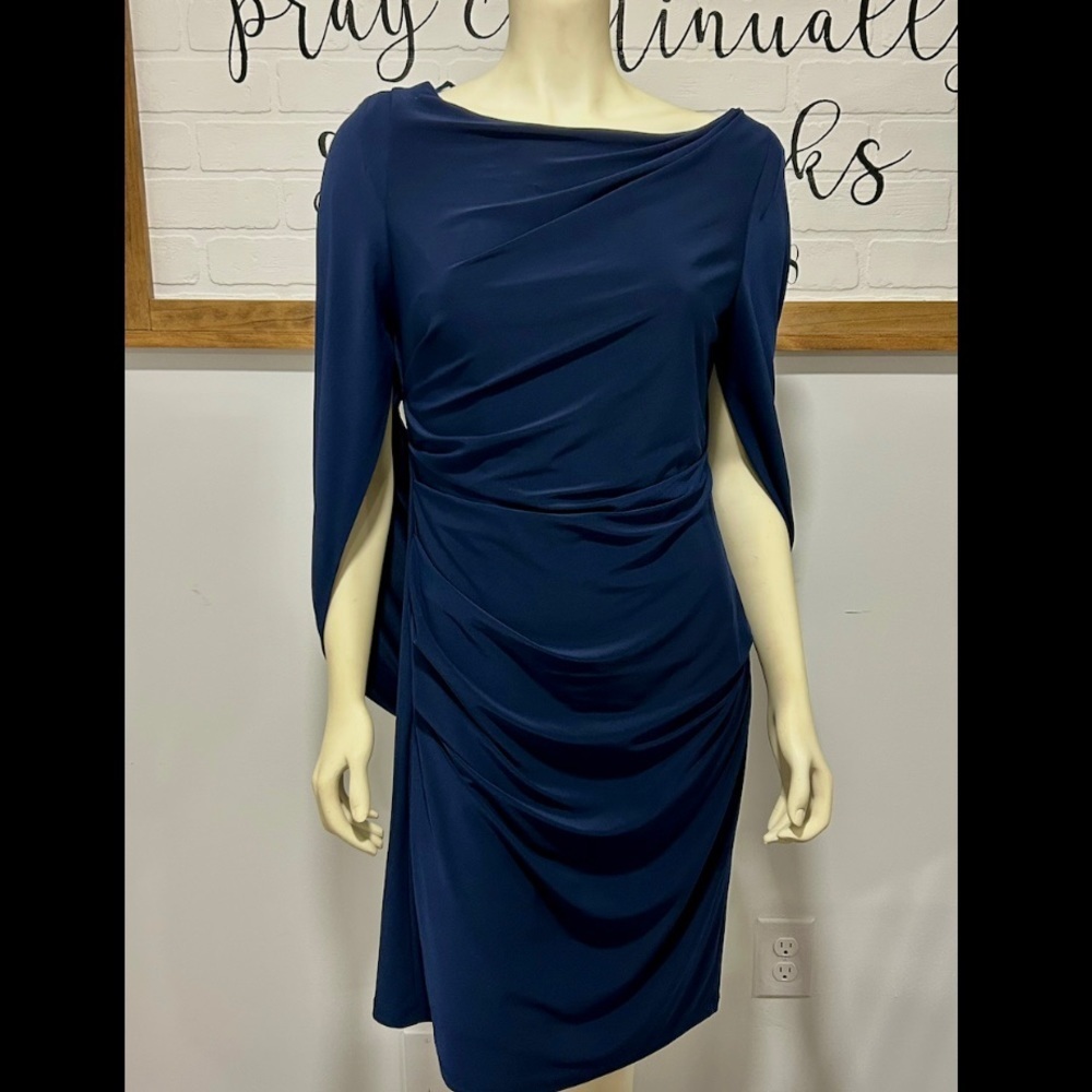R&M Richards Navy Blue Evening Dress Size 10